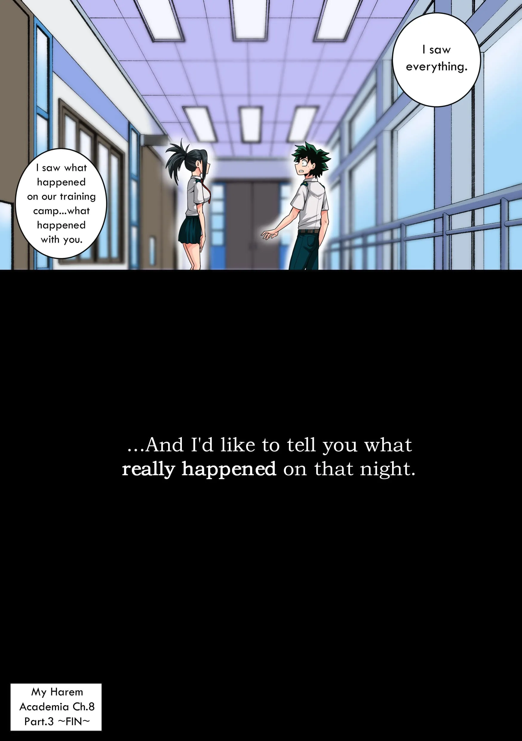 My Harem Academia (Boku No Hero Academia), 8.3 . My Harem Academia - Breaking into a Broken Heart - Chapter 8, page 123 of 123