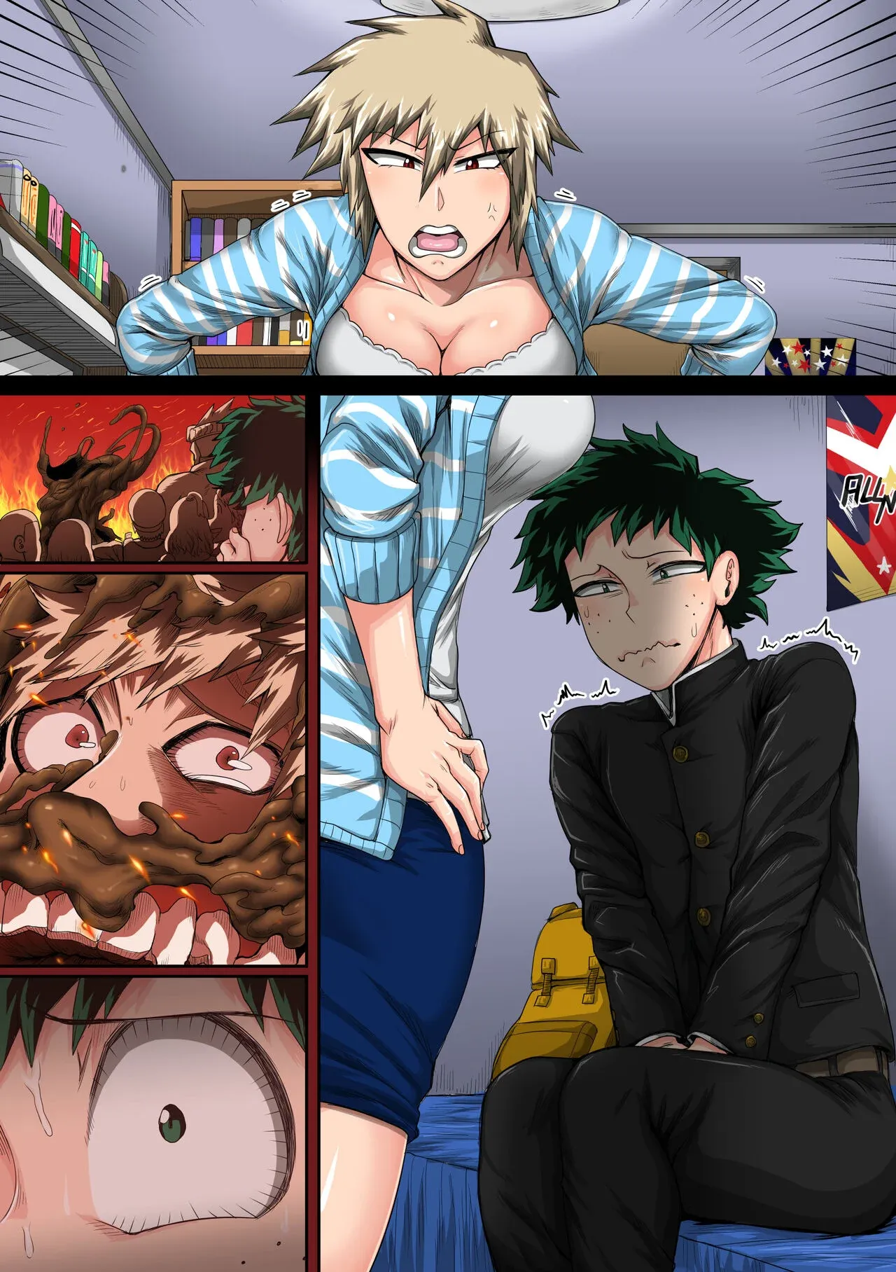 My Harem Academia (Boku No Hero Academia), 7.5.1 . My Harem Academia - Bakugou Mama to no Natsuyasumi 3-1 - Chapter 7, page 65 of 124