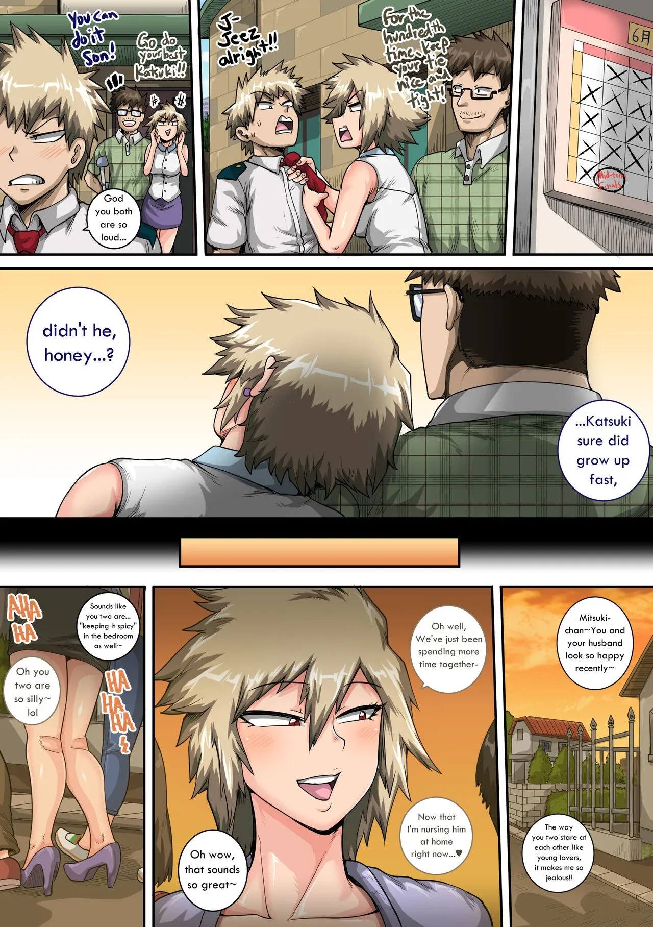 My Harem Academia (Boku No Hero Academia), 7.4 . My Harem Academia - Bakugou Mama to no Natsuyasumi Second Part - Chapter 7, page 15 of 180