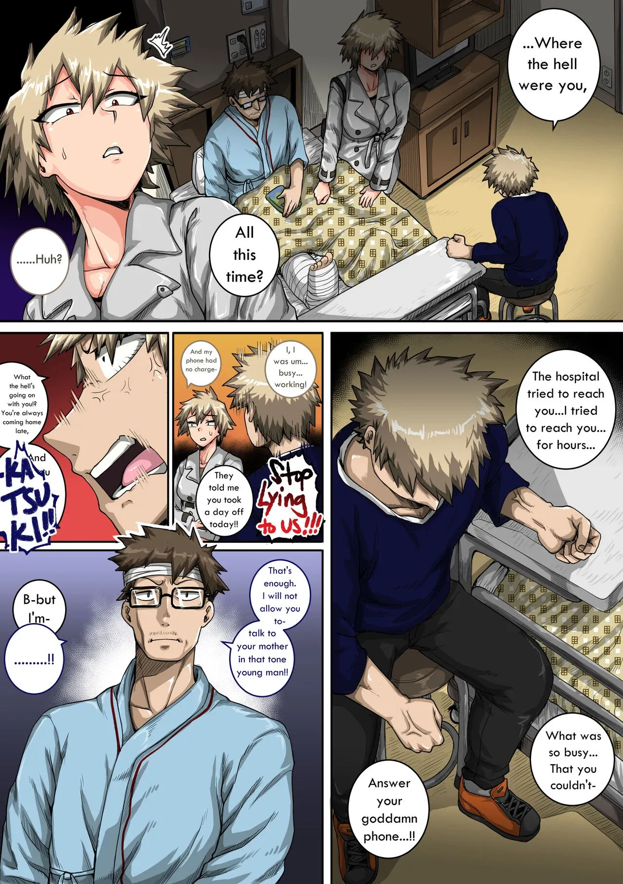 My Harem Academia (Boku No Hero Academia), 7.4 . My Harem Academia - Bakugou Mama to no Natsuyasumi Second Part - Chapter 7, page 5 of 180