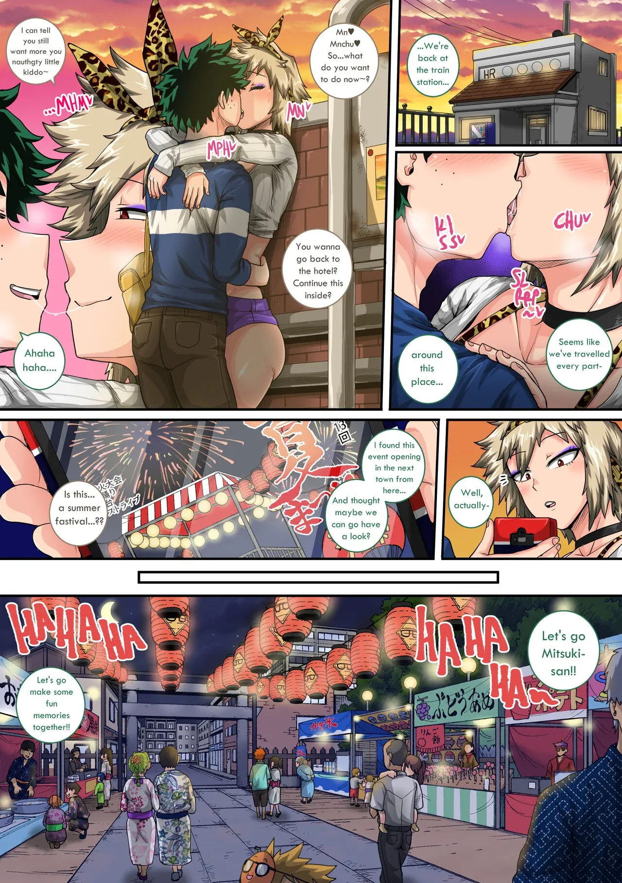 My Harem Academia (Boku No Hero Academia), 7.4 . My Harem Academia - Bakugou Mama to no Natsuyasumi Second Part - Chapter 7, page 49 of 180
