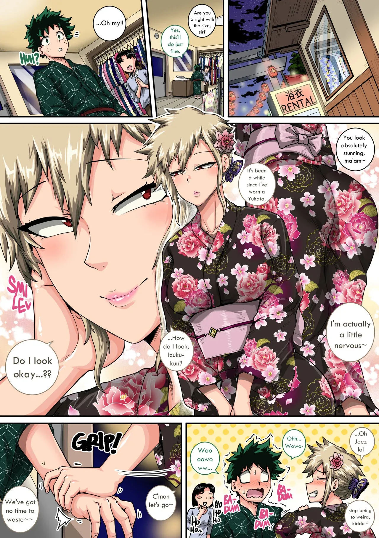 My Harem Academia (Boku No Hero Academia), 7.4 . My Harem Academia - Bakugou Mama to no Natsuyasumi Second Part - Chapter 7, page 50 of 180