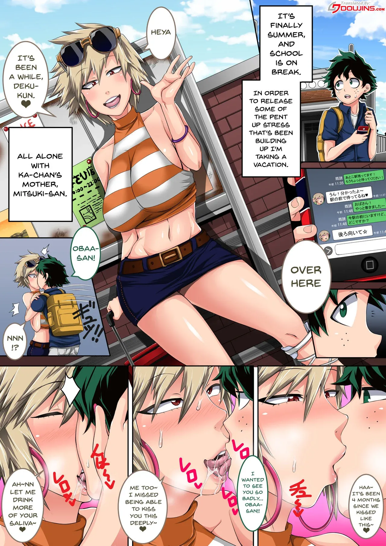 My Harem Academia (Boku No Hero Academia), 7.1 . My Harem Academia Bakugou Mama to no Natsuyasumi Zenpen - Chapter 7, page 3 of 35
