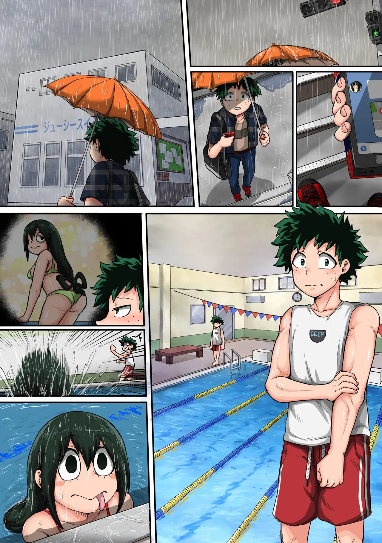 My Harem Academia (Boku No Hero Academia), 6 . My Harem Academia - The Frog Girl With Animal Instincts - Chapter 6, page 135 of 164