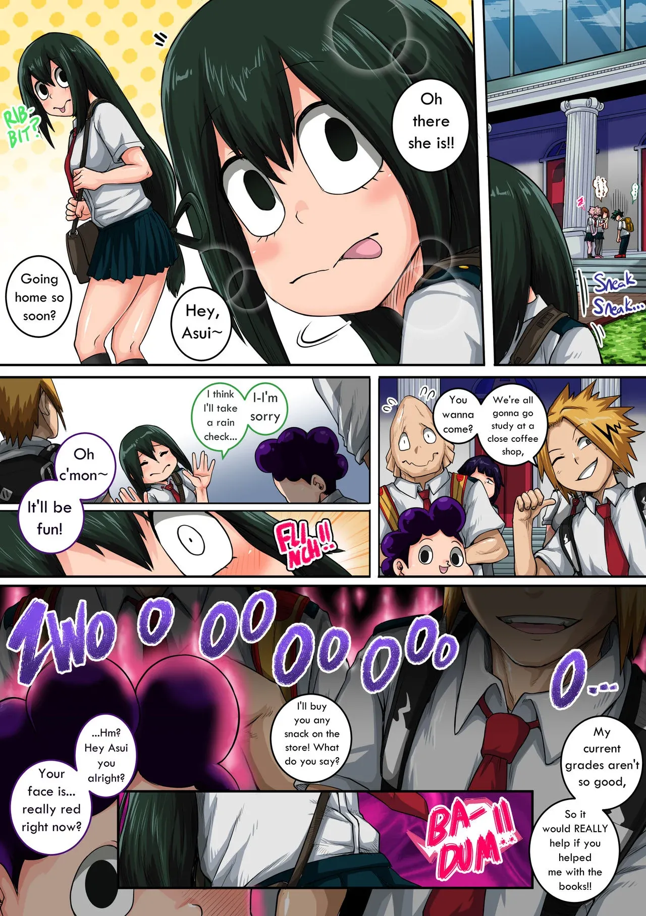 My Harem Academia (Boku No Hero Academia), 6 . My Harem Academia - The Frog Girl With Animal Instincts - Chapter 6, page 6 of 164