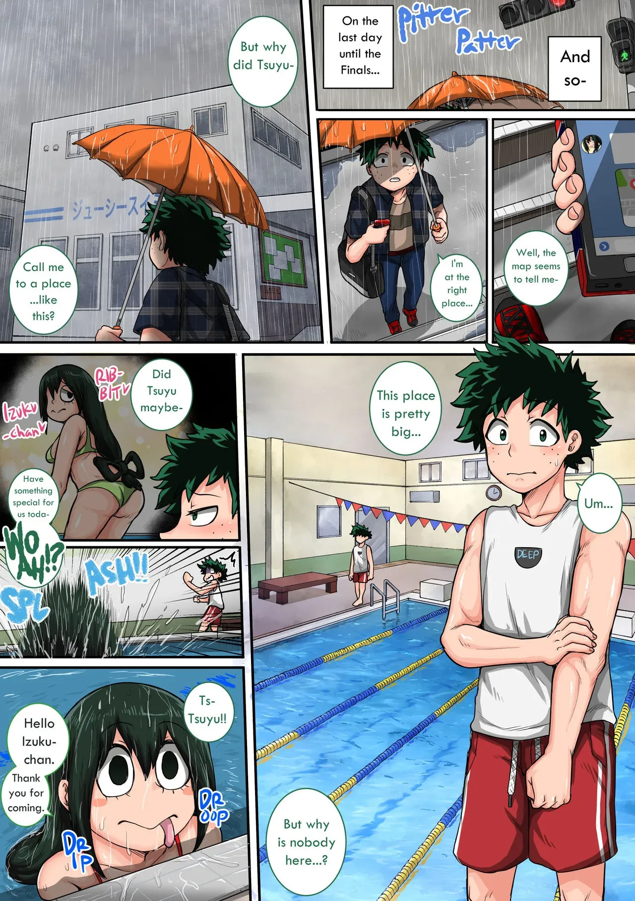 My Harem Academia (Boku No Hero Academia), 6 . My Harem Academia - The Frog Girl With Animal Instincts - Chapter 6, page 53 of 164