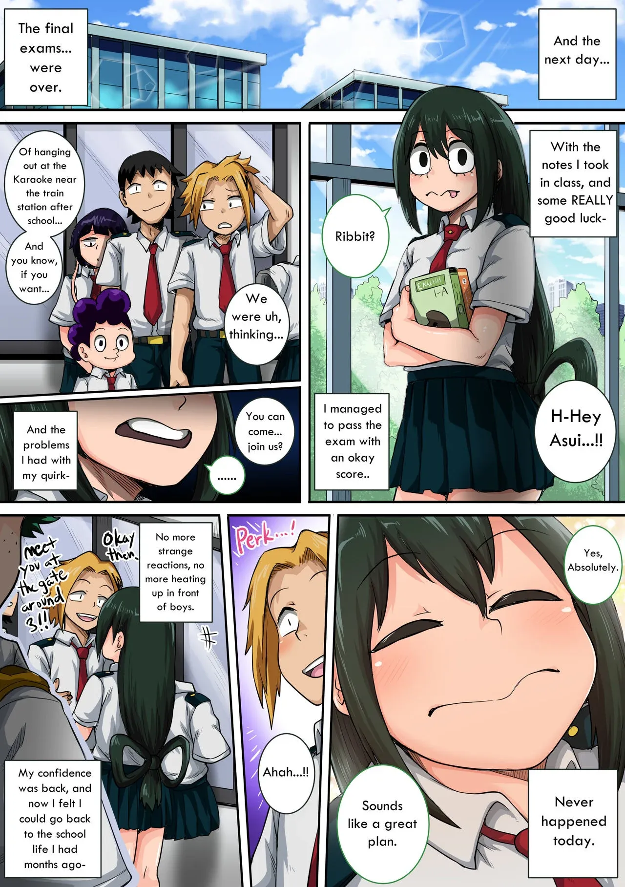 My Harem Academia (Boku No Hero Academia), 6 . My Harem Academia - The Frog Girl With Animal Instincts - Chapter 6, page 65 of 164
