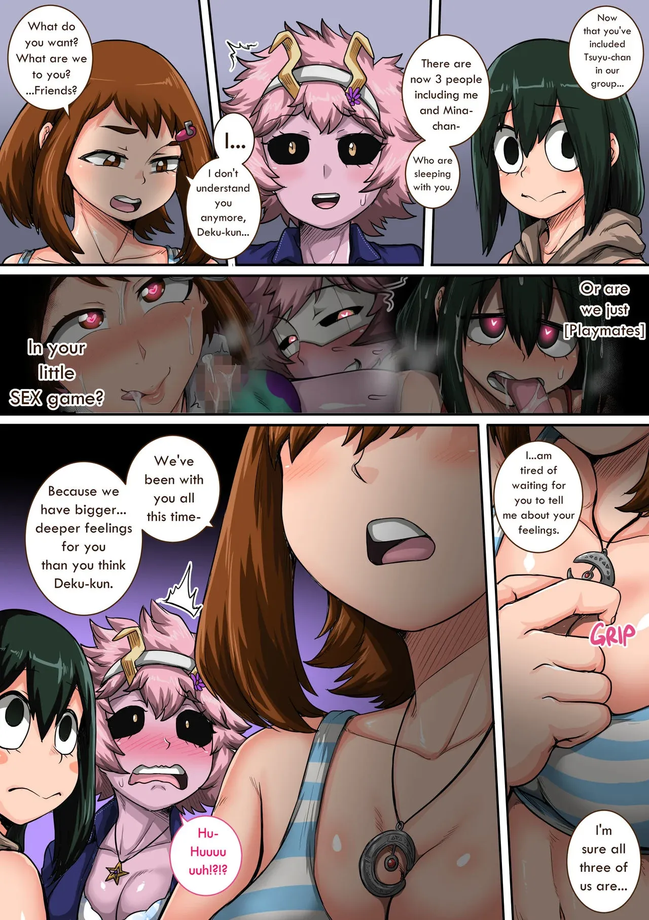 My Harem Academia (Boku No Hero Academia), 6 . My Harem Academia - The Frog Girl With Animal Instincts - Chapter 6, page 73 of 164