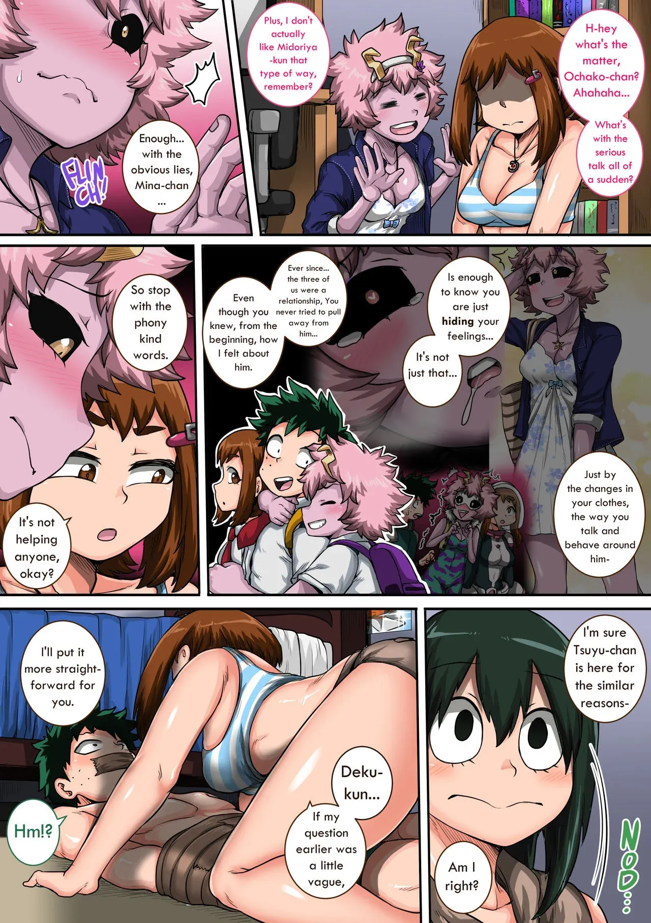 My Harem Academia (Boku No Hero Academia), 6 . My Harem Academia - The Frog Girl With Animal Instincts - Chapter 6, page 74 of 164