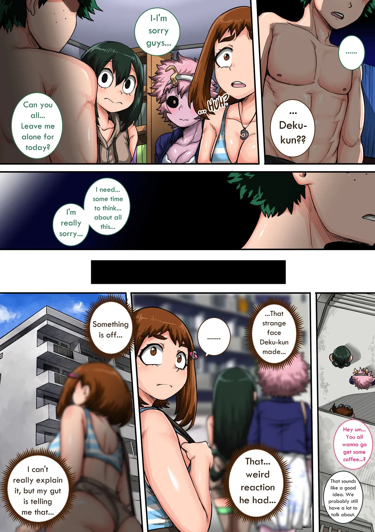 My Harem Academia (Boku No Hero Academia), 6 . My Harem Academia - The Frog Girl With Animal Instincts - Chapter 6, page 78 of 164