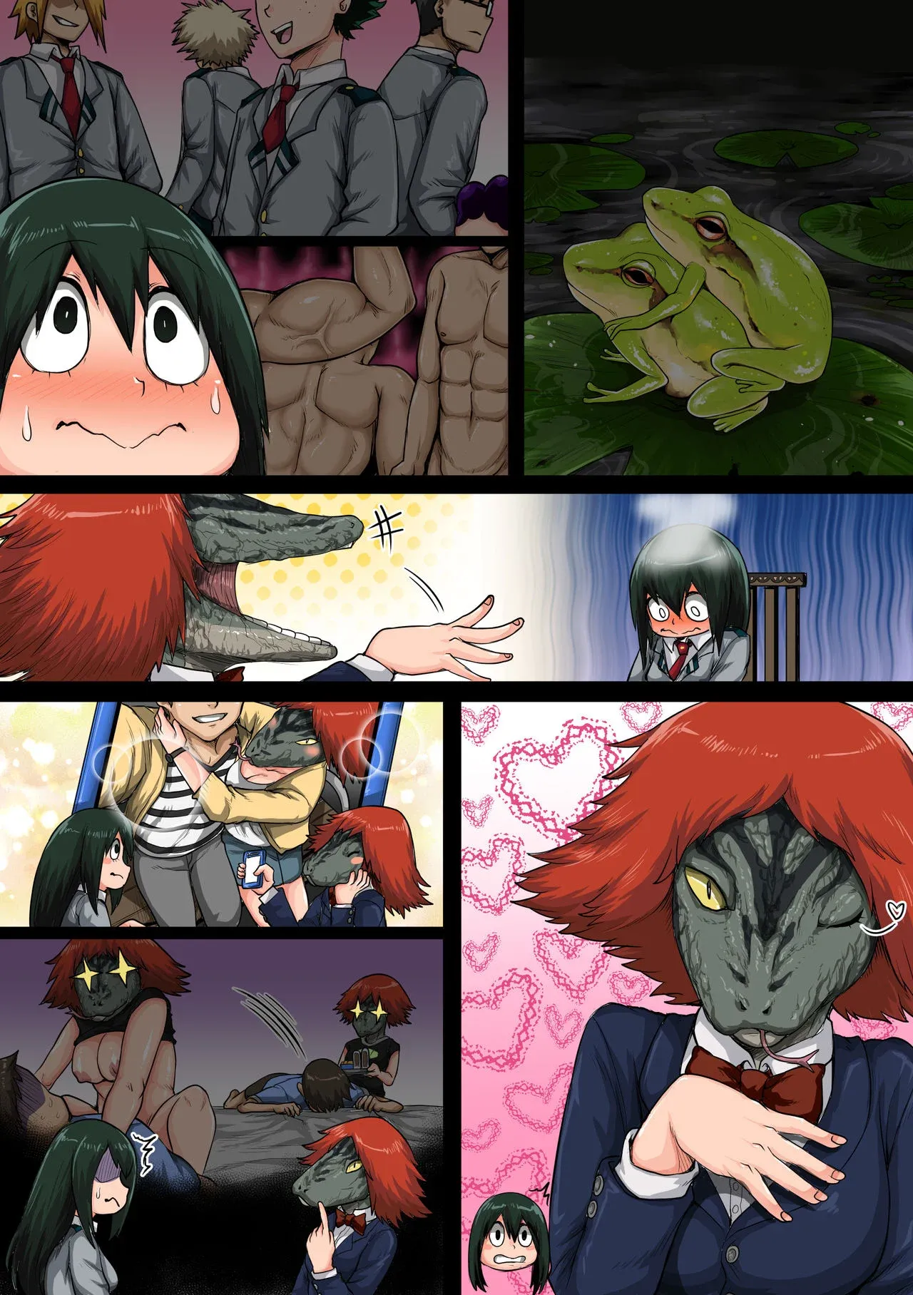 My Harem Academia (Boku No Hero Academia), 6 . My Harem Academia - The Frog Girl With Animal Instincts - Chapter 6, page 91 of 164